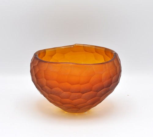 O4HOME + Organisch gesneden kom, amber S